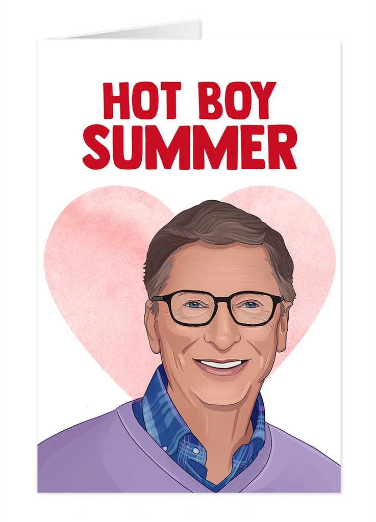 Bill Gates Hot Boy Summer Card - Yo Crackers