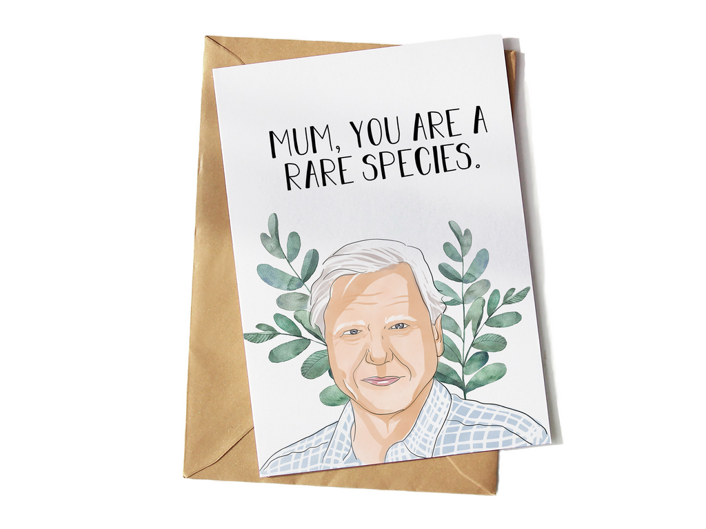 David Attenborough Mum Greeting Card - Yo Crackers