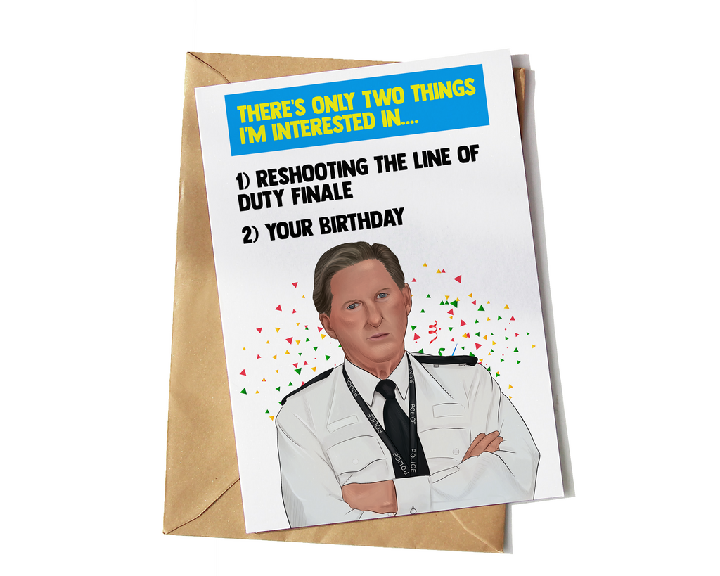 Line Of Duty Finale Birthday Card - Yo Crackers