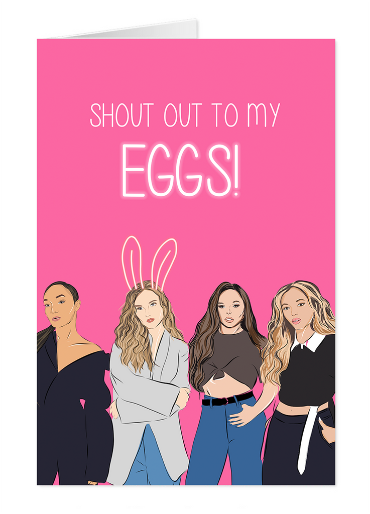Little Mix Easter Greeting Card - Yo Crackers