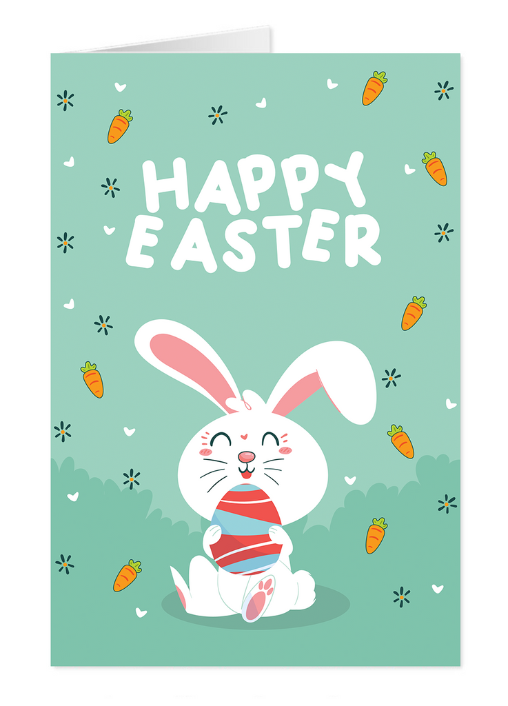 Easter Rabbit Greeting Card - Yo Crackers