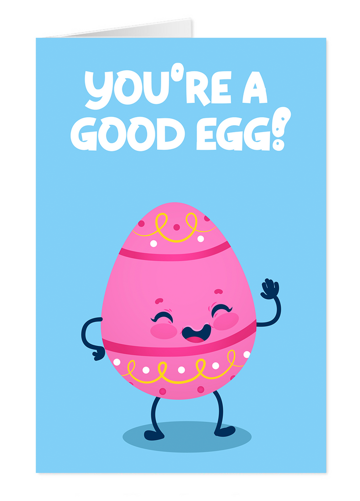 You're A Good Egg Easter Card - Yo Crackers