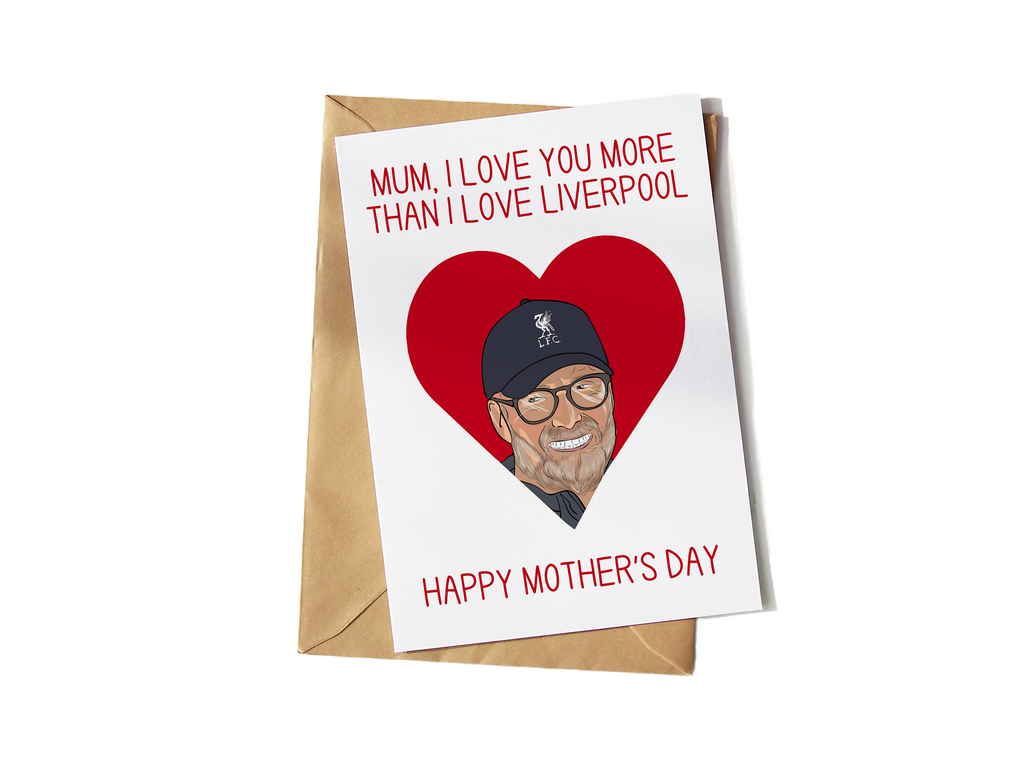Liverpool FC Jurgen Klopp Mother's Day Card - Yo Crackers