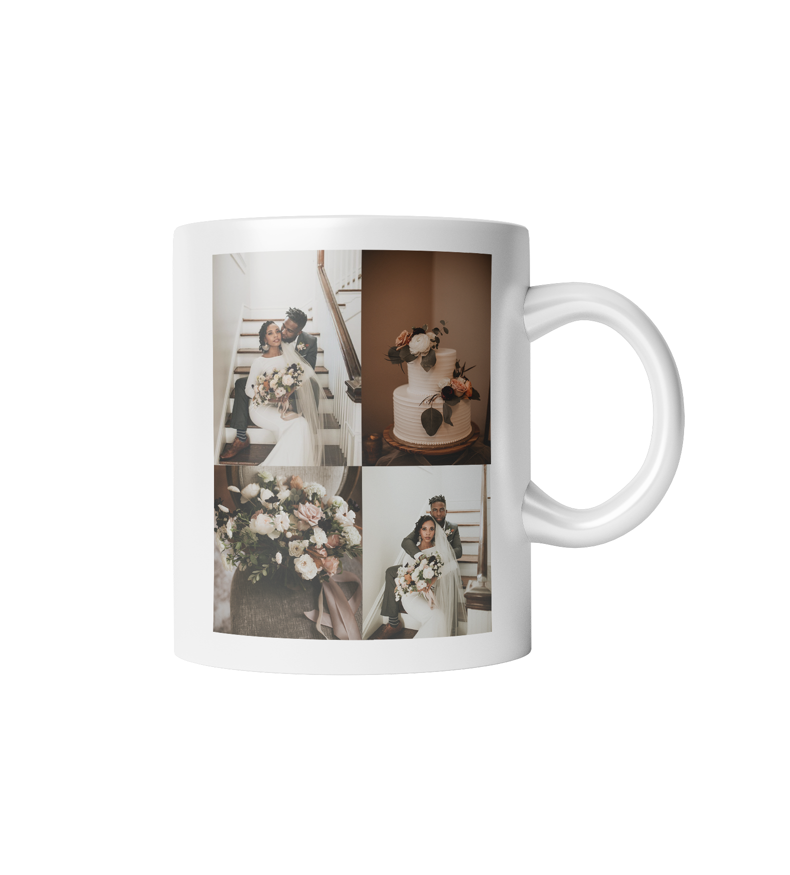 Personalised Wedding Photo Collage Mug