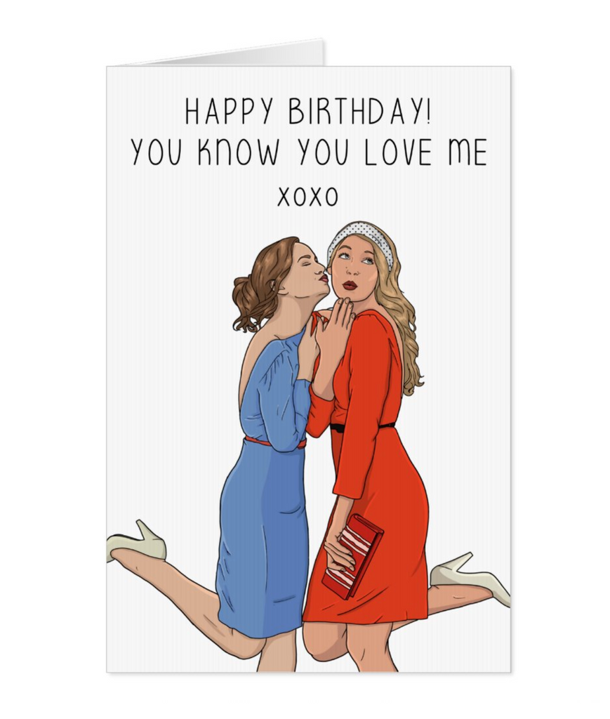 Gossip Girl XoXo Birthday Card - Yo Crackers