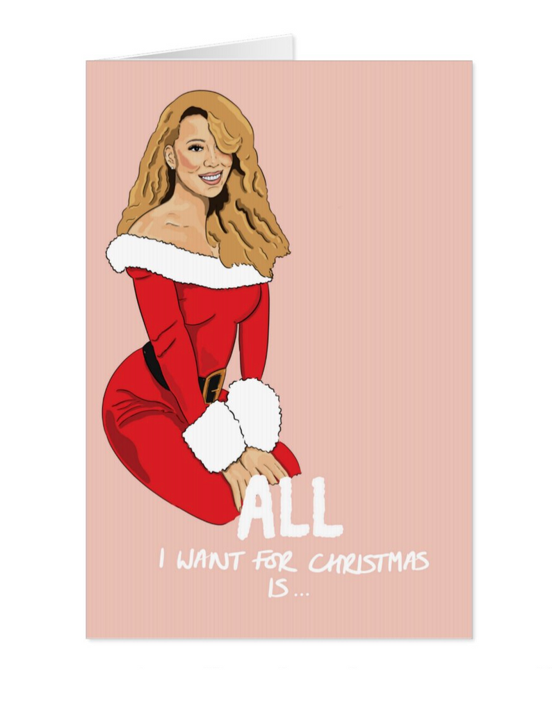Mariah Carey Christmas Card | KRillustrations - Yo Crackers