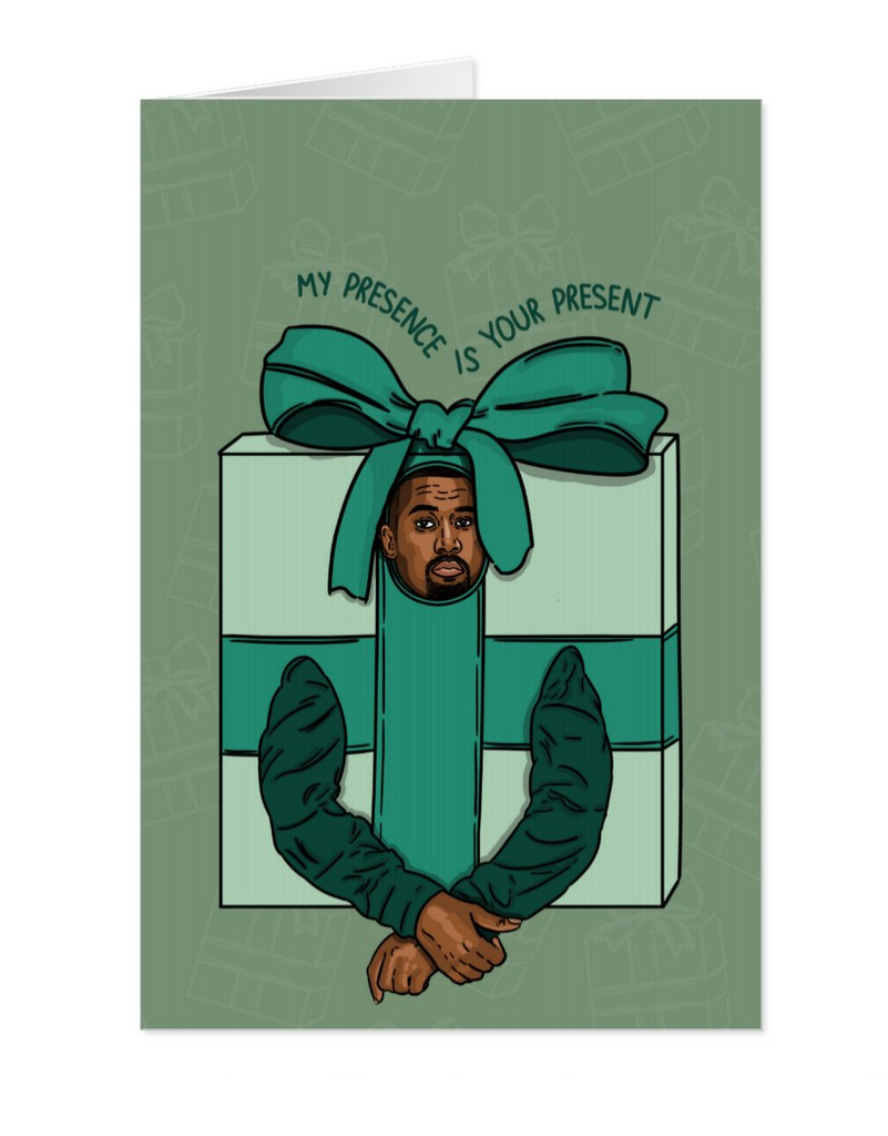 Kanye Funny Christmas Card | KRillustrations - Yo Crackers