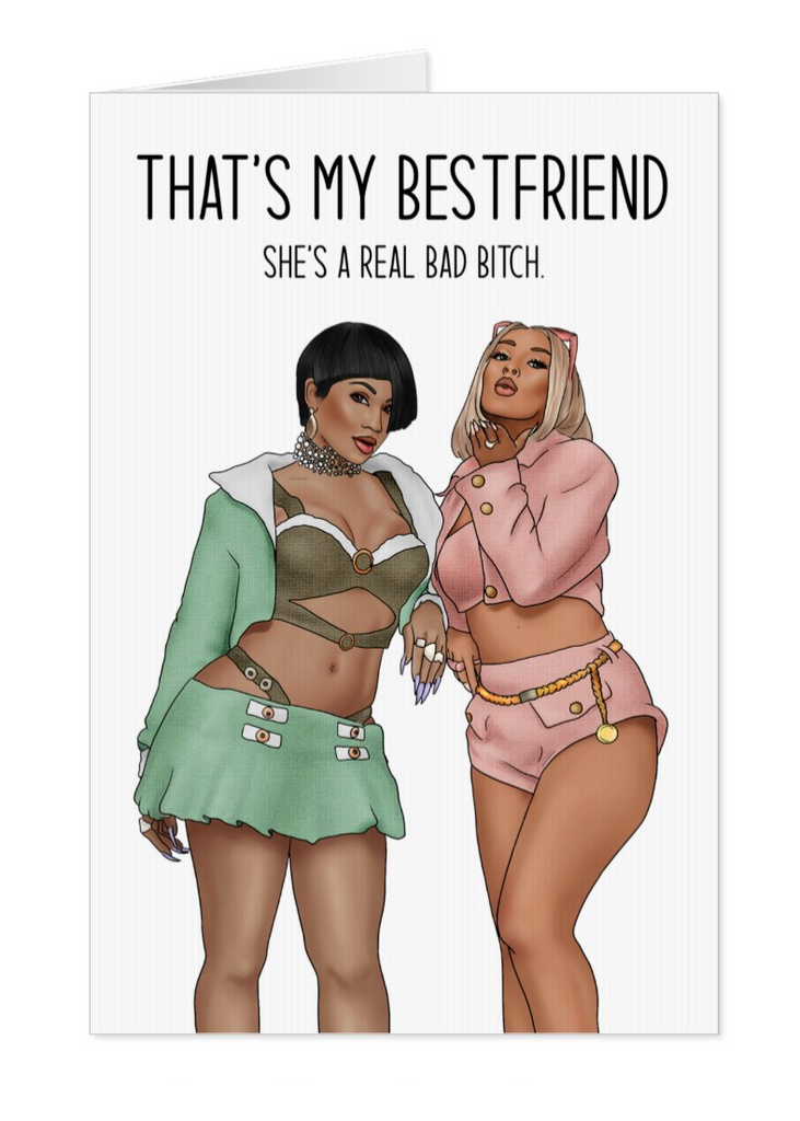 Saweetie and Doja Cat “Best Friend" Card - Yo Crackers