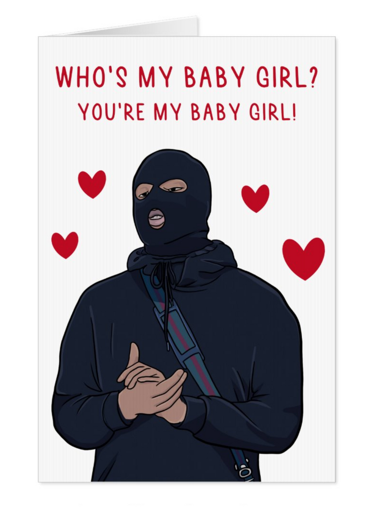Famalam Drillagram Valentine's card - Yo Crackers