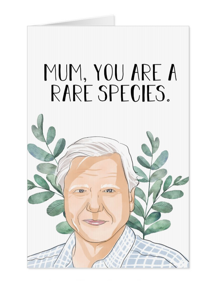 David Attenborough Mum Greeting Card - Yo Crackers