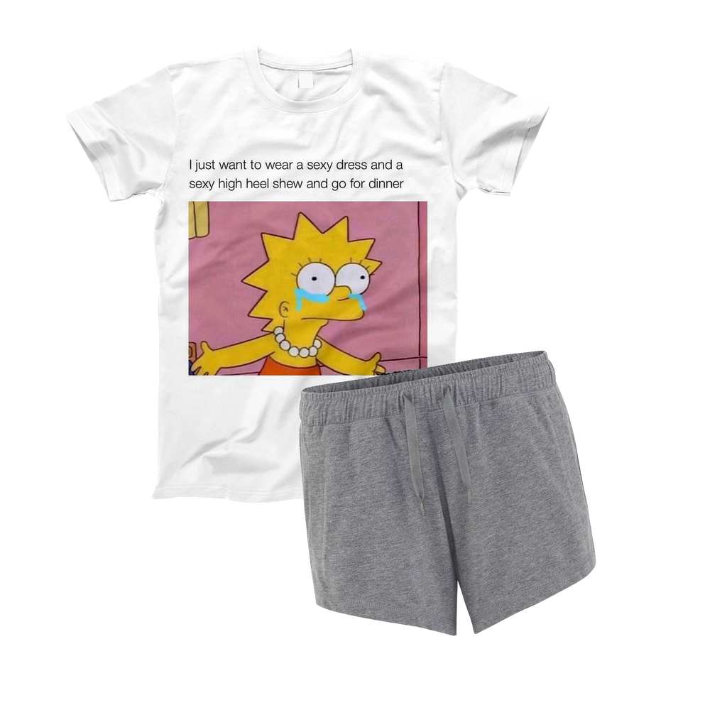 Lisa Simpson Lockdown Meme Pyjama Set - Yo Crackers