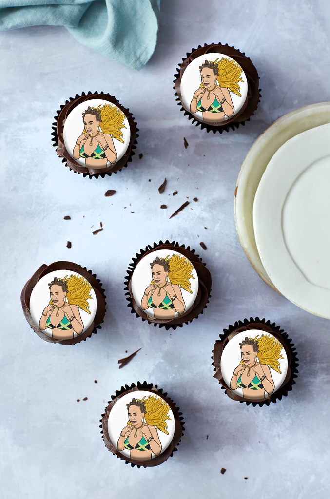 Adele Hello Pon Di Other side Cupcakes (6) - Yo Crackers