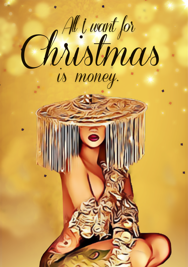 Cardi B "MONEY" Christmas Card - Yo Crackers