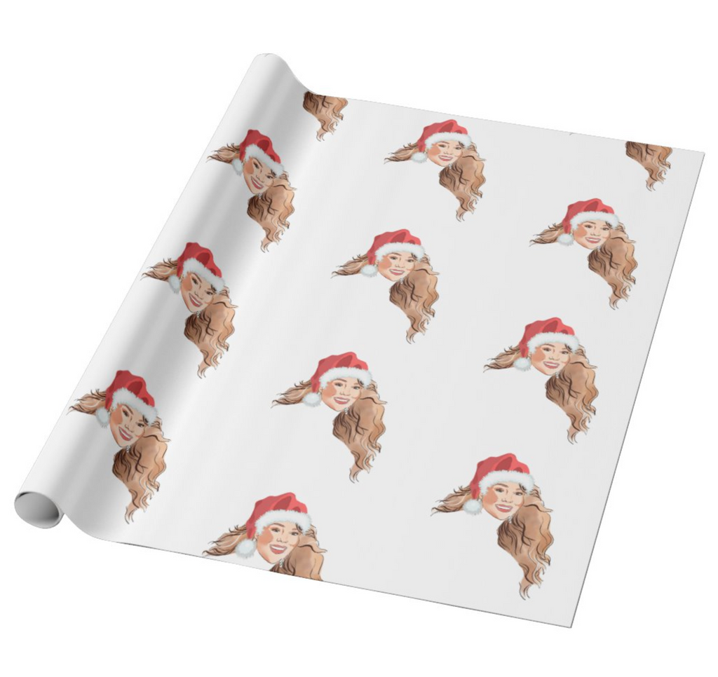 Mariah Carey Christmas Wrapping Paper | Gift Wrapper - Yo Crackers