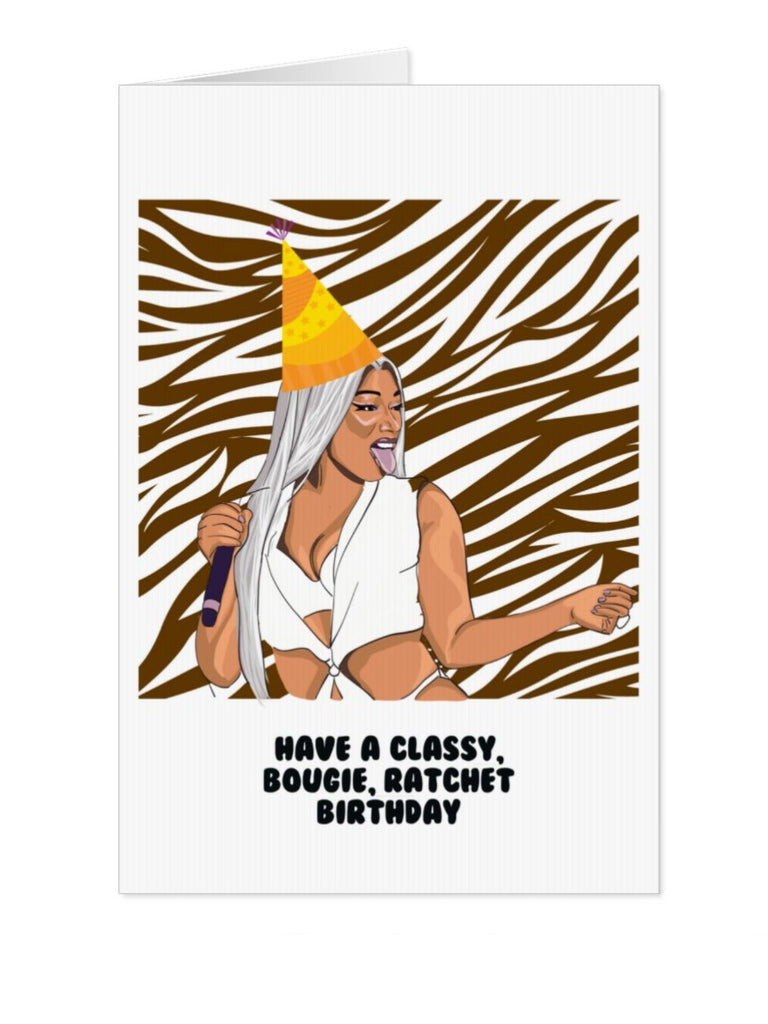 Megan Stallion Savage Birthday Card - Yo Crackers