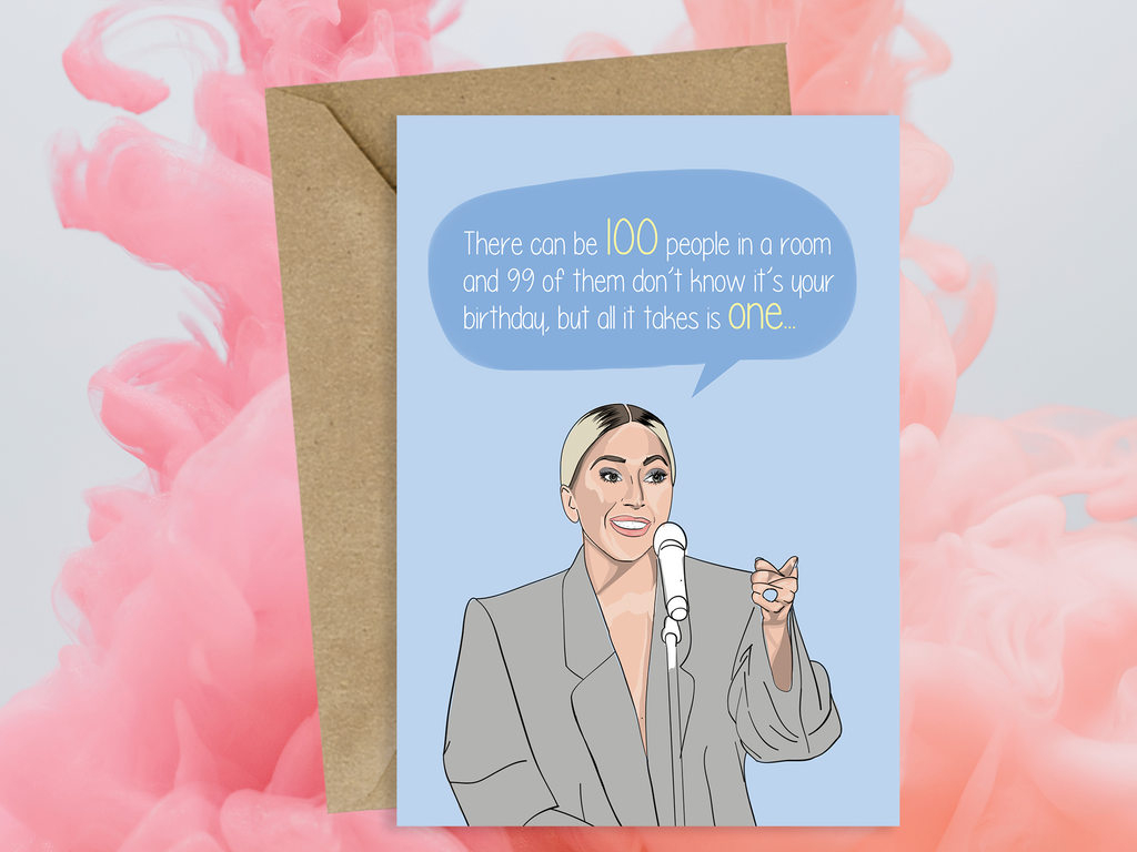 Lady Gaga Meme Birthday Card - Yo Crackers