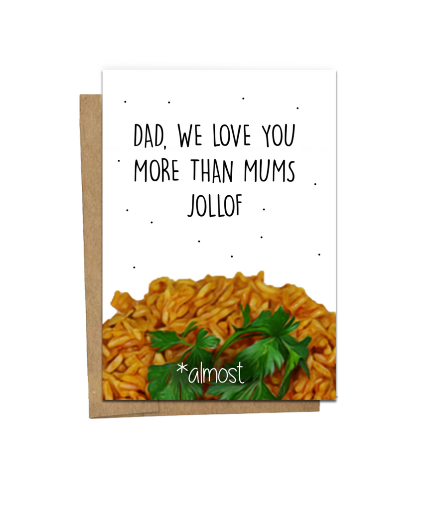 Jollof Rice Father's Day Card - Yo Crackers