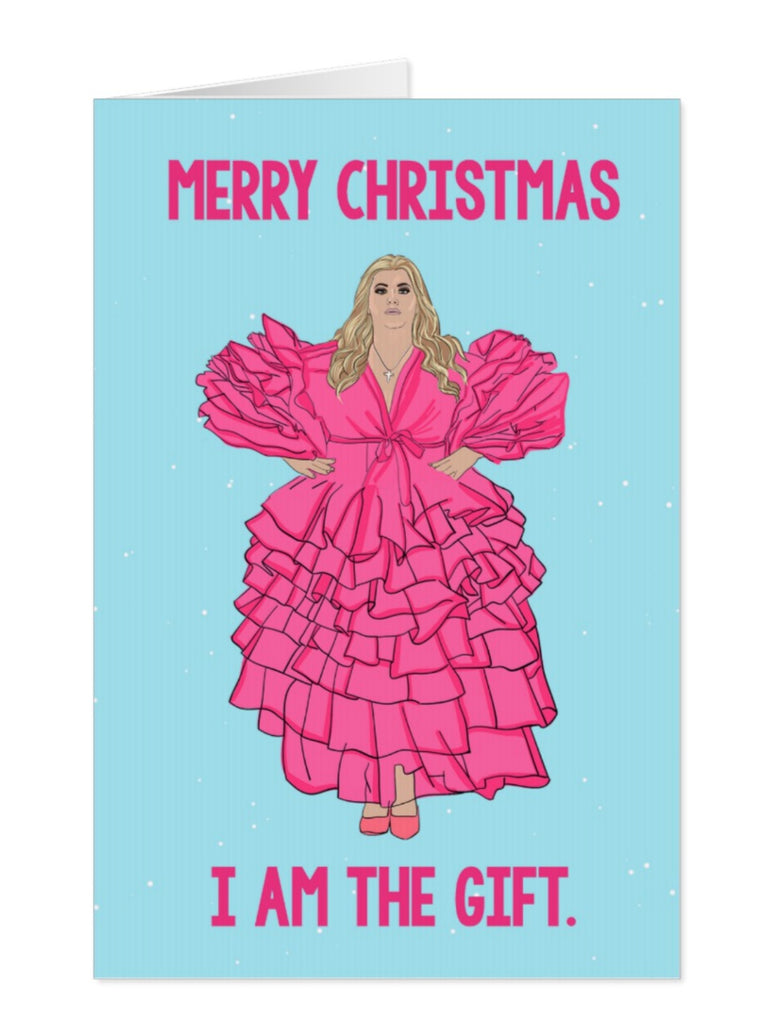 Gemma Collins "I am the Gift" Christmas Card - Yo Crackers