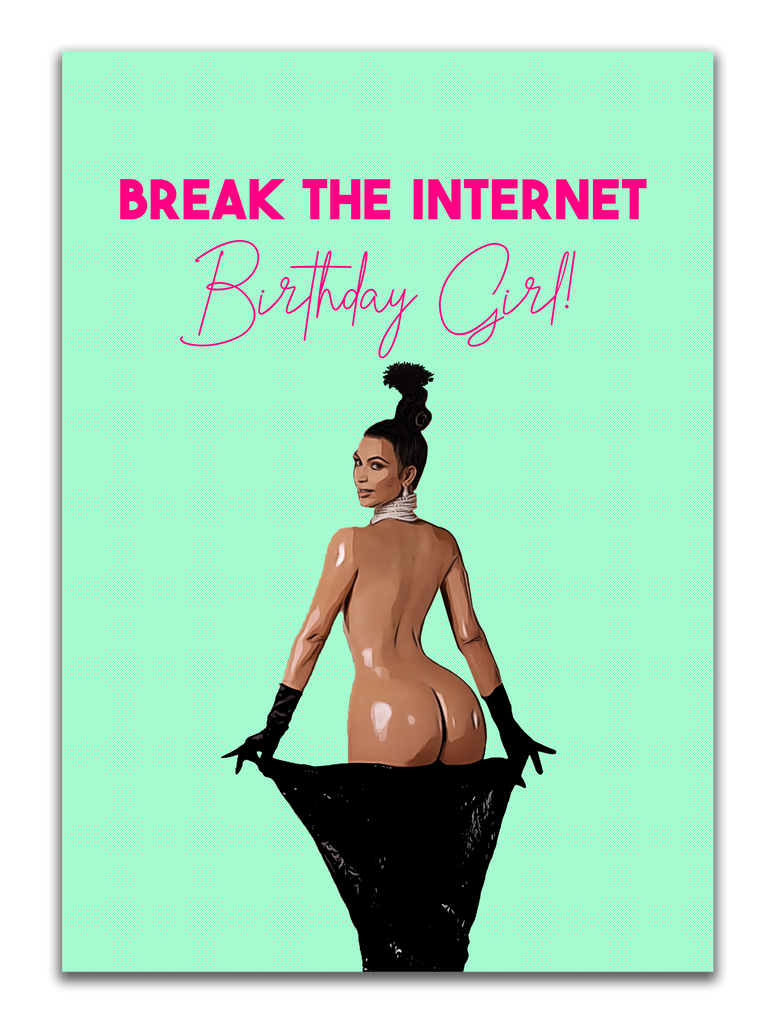 Kim Kardashian Birthday Card - Yo Crackers
