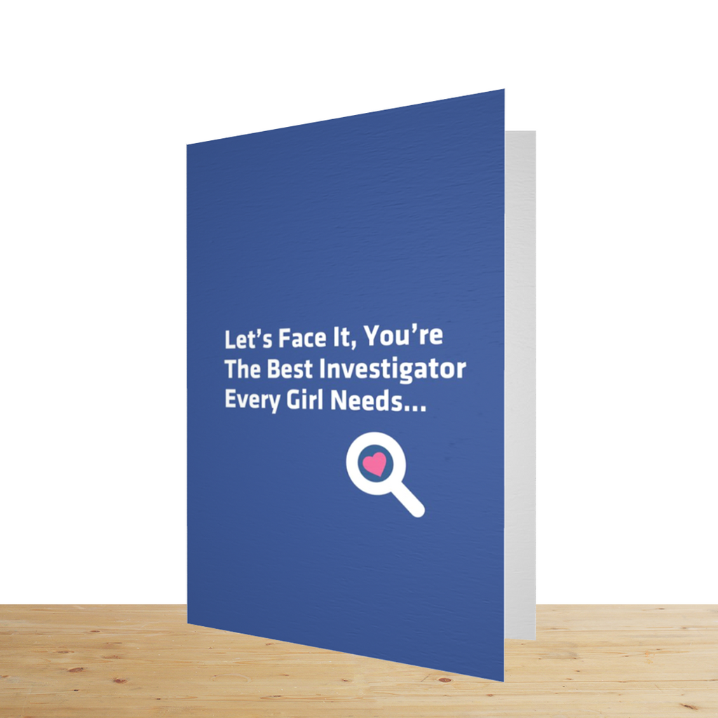 "Best Investigator" Galentine's Day Card - Yo Crackers