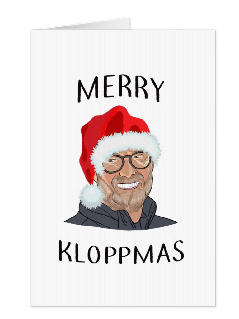Liverpool FC Jurgen Klopp "Merry Kloppmas" Christmas Card - Yo Crackers