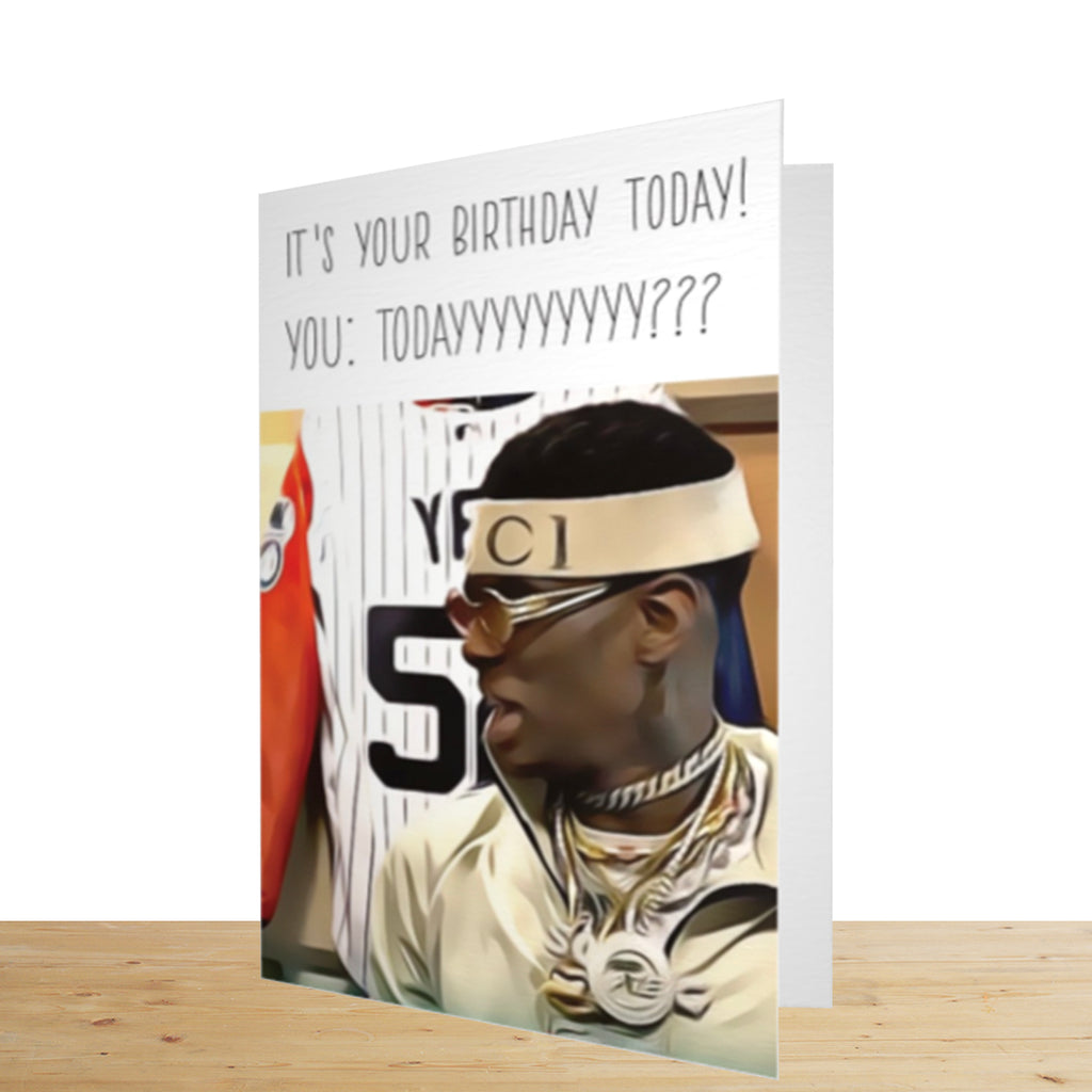 Soulja Boy Meme Birthday Card - Yo Crackers