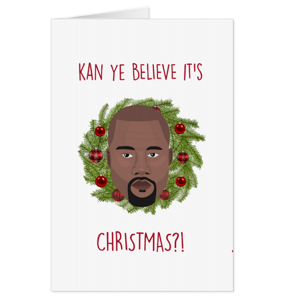 Kanye West Christmas Greeting card - Yo Crackers