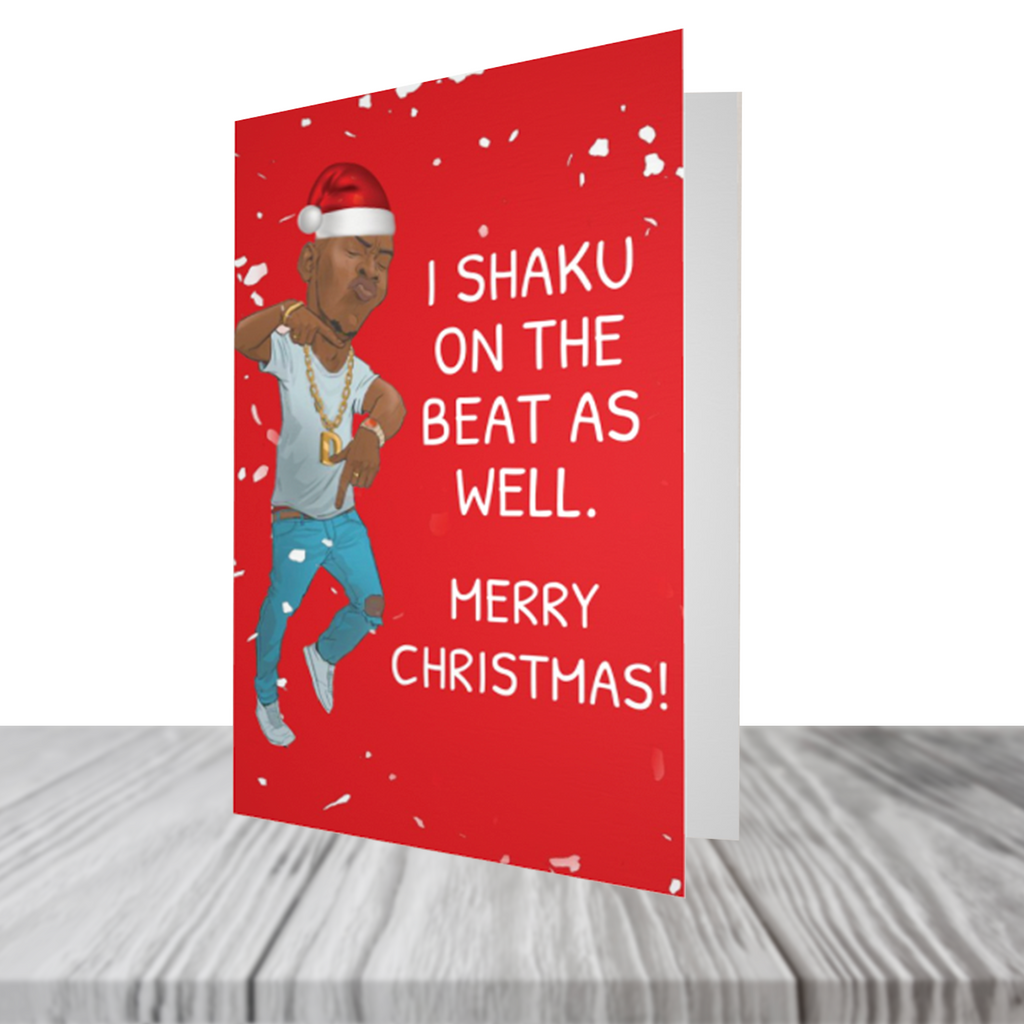 "I Shaku On The Beat As Well" Christmas Card - Yo Crackers
