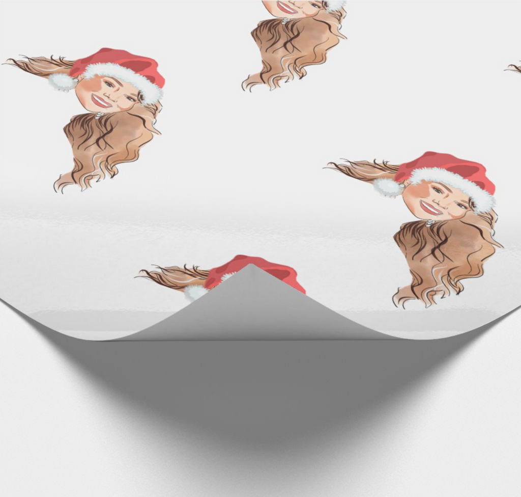 Mariah Carey Christmas Wrapping Paper | Gift Wrapper - Yo Crackers