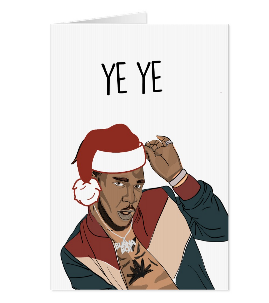 Burna Boy Greeting card - Yo Crackers