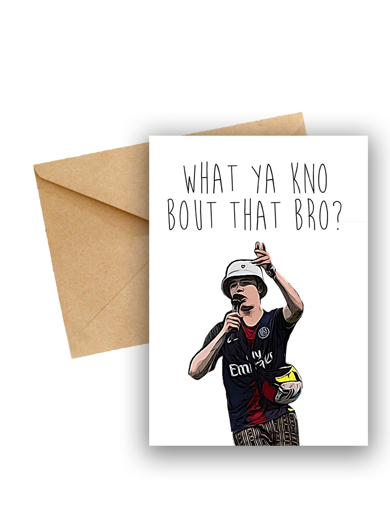 Alex From Glasto Card - Yo Crackers