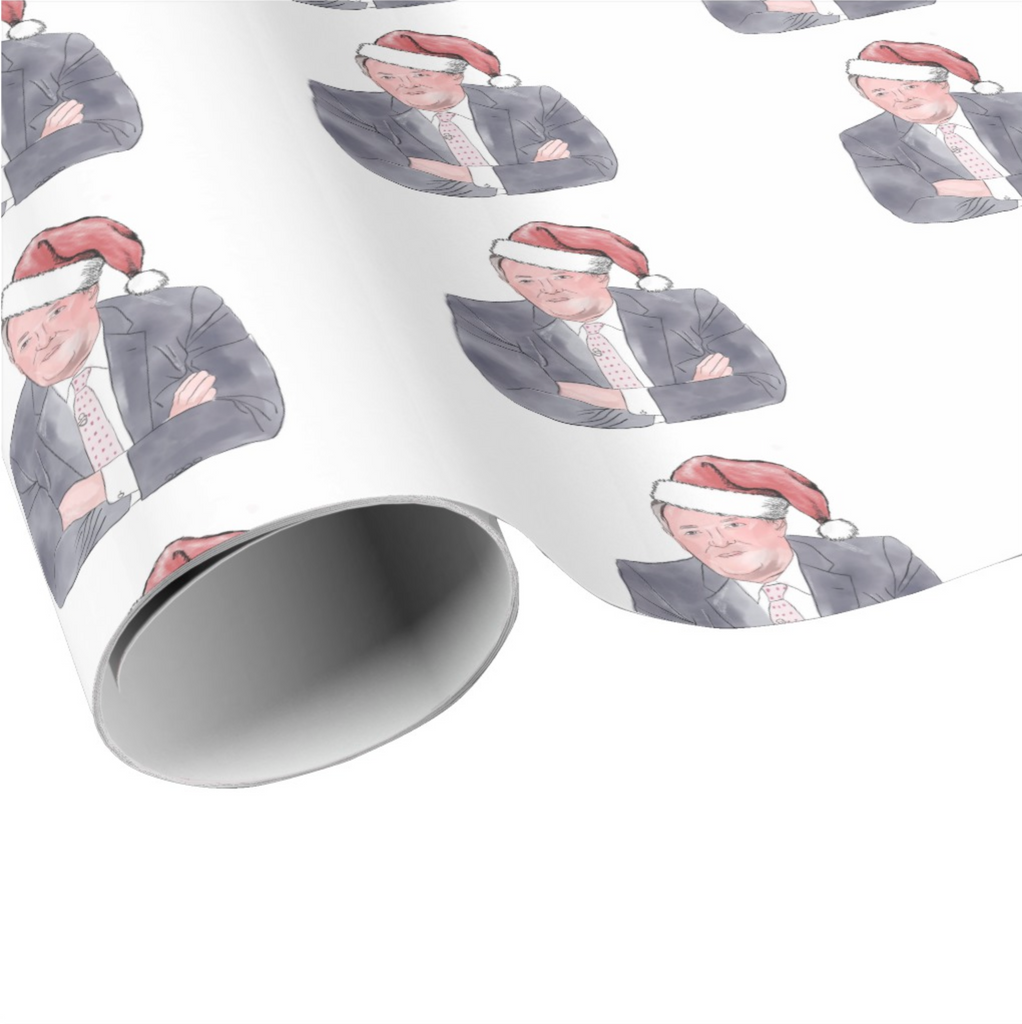 Piers Morgan Christmas Wrapping Paper | Gift Wrapper - Yo Crackers