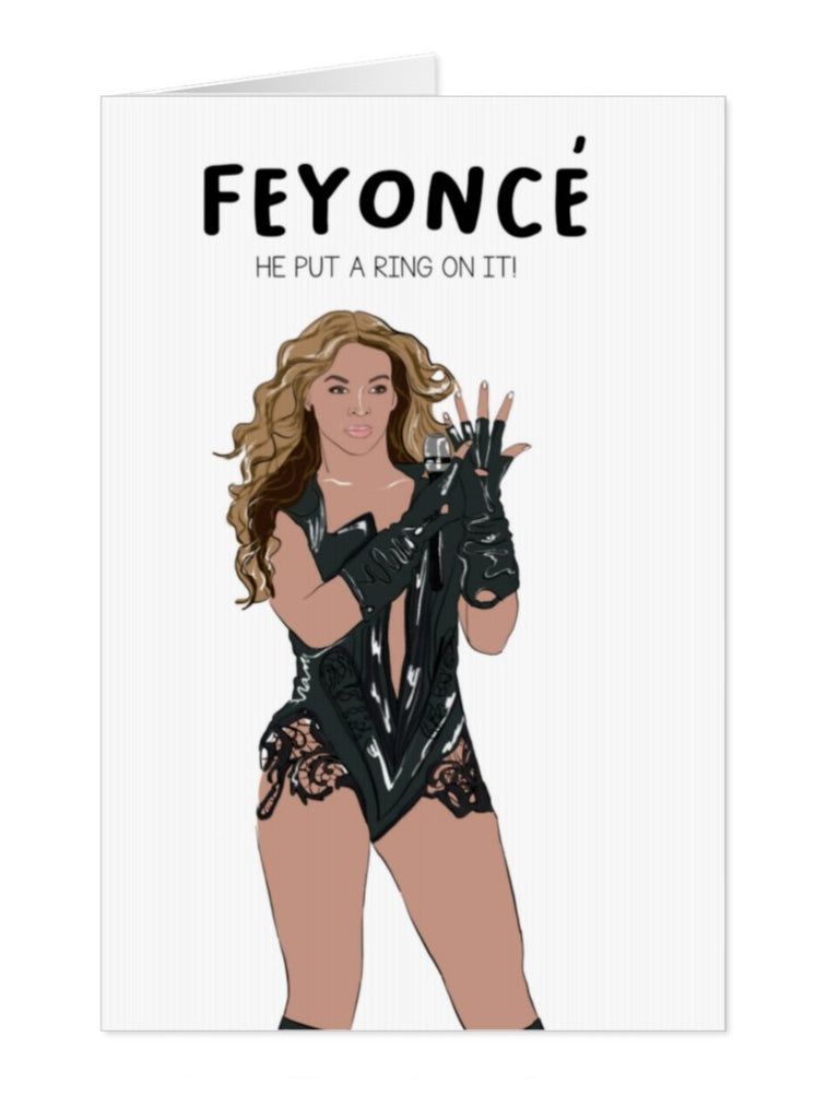 Beyonce Feyonce Engagement card - Yo Crackers