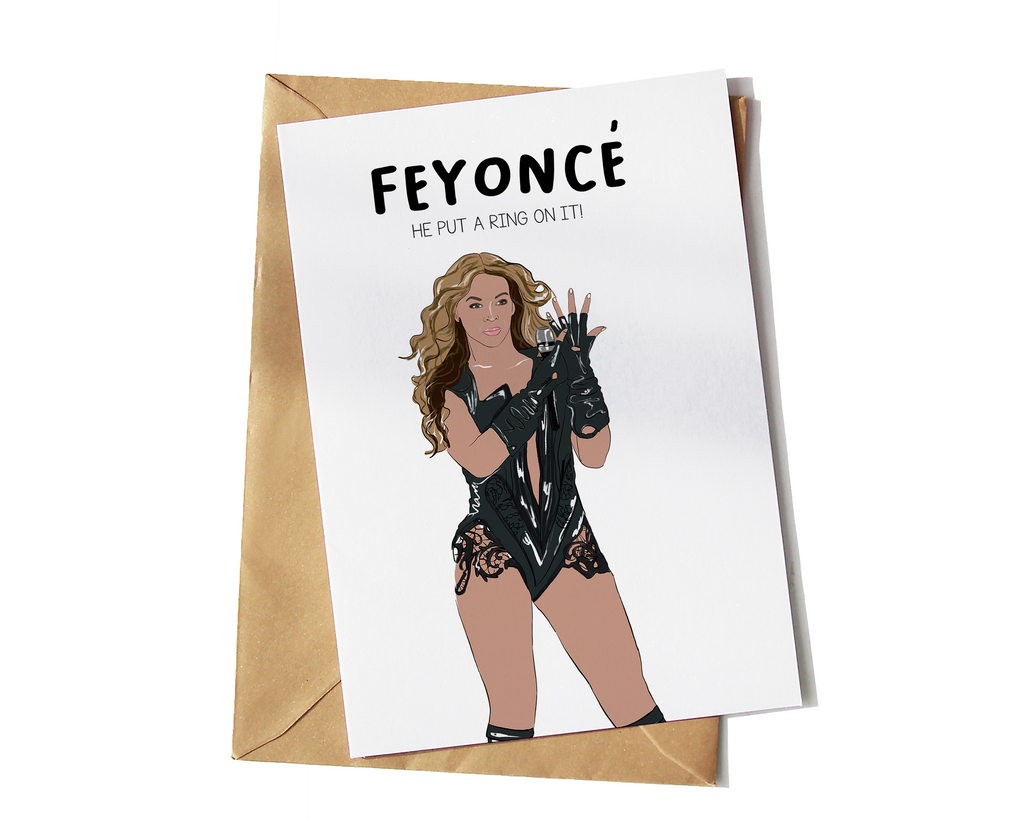 Beyonce Feyonce Engagement card - Yo Crackers
