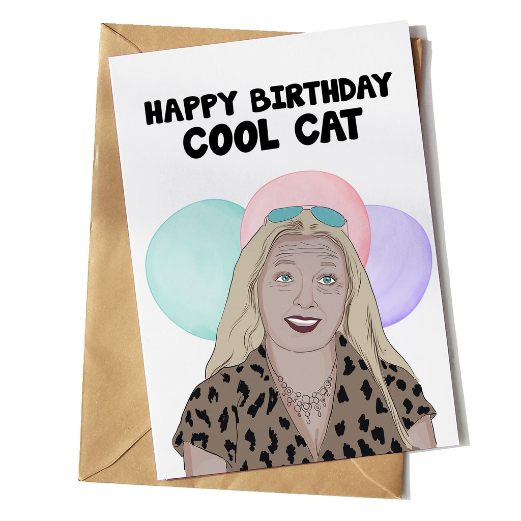 Carole Baskin Cool Cat Birthday Card - Yo Crackers