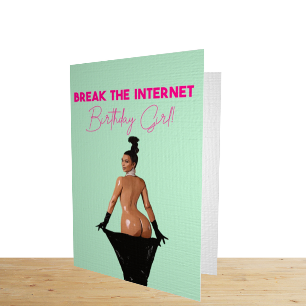 Kim Kardashian Birthday Card - Yo Crackers