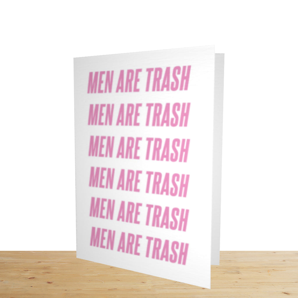 Men Are Trash Galentine's Day Card - Yo Crackers