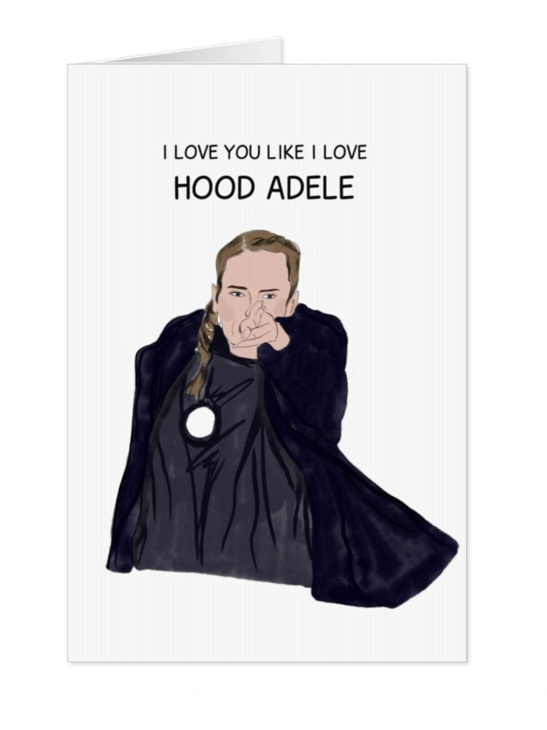 Hood Adele Greeting Card - Yo Crackers