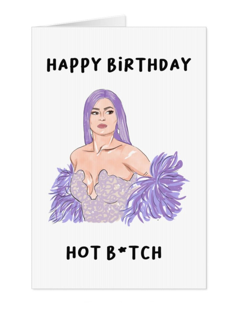 Kylie Jenner Birthday Card - Yo Crackers