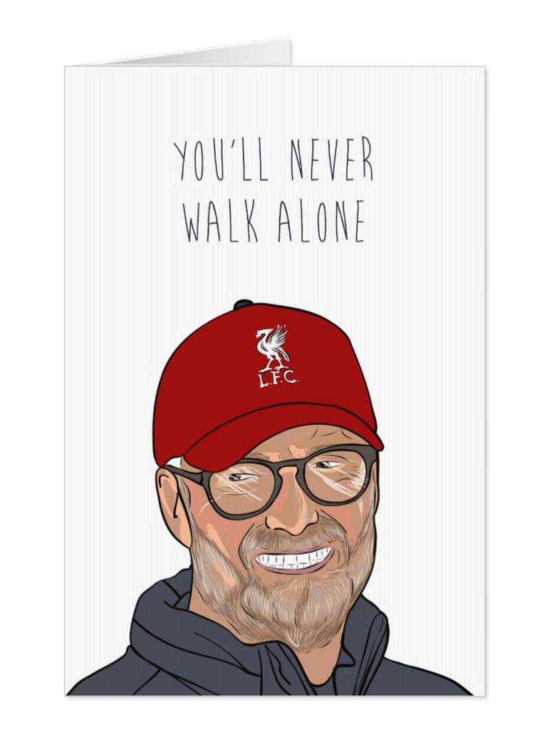 Liverpool FC Card "You'll Never Walk Alone", Jurgen Klopp - Yo Crackers