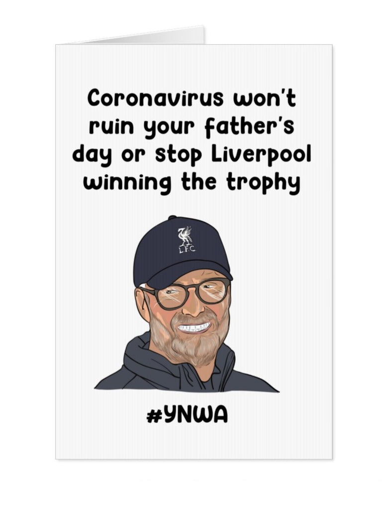 Liverpool FC, Jurgen Klopp Father's Day Card - Yo Crackers