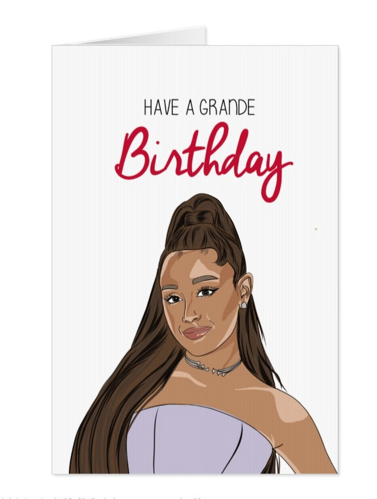 Ariana Grande Birthday Card - Yo Crackers