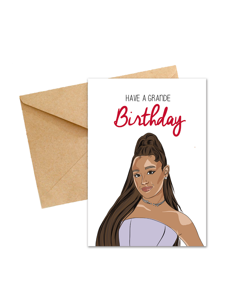 Ariana Grande Birthday Card - Yo Crackers