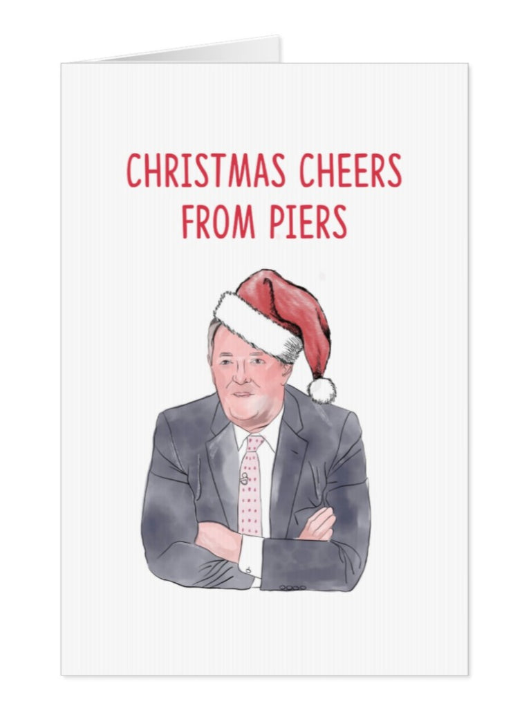 Piers Morgan Christmas Greeting Card - Yo Crackers