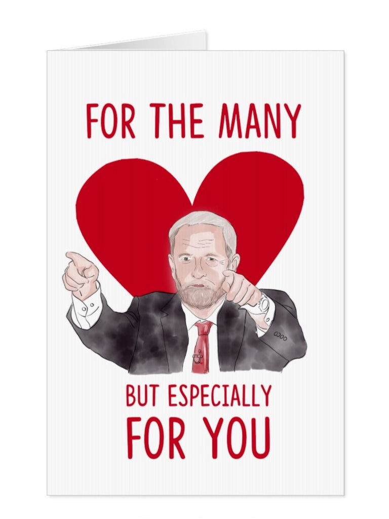 Jeremy Corbyn, Labour Party Valentine's Card - Yo Crackers