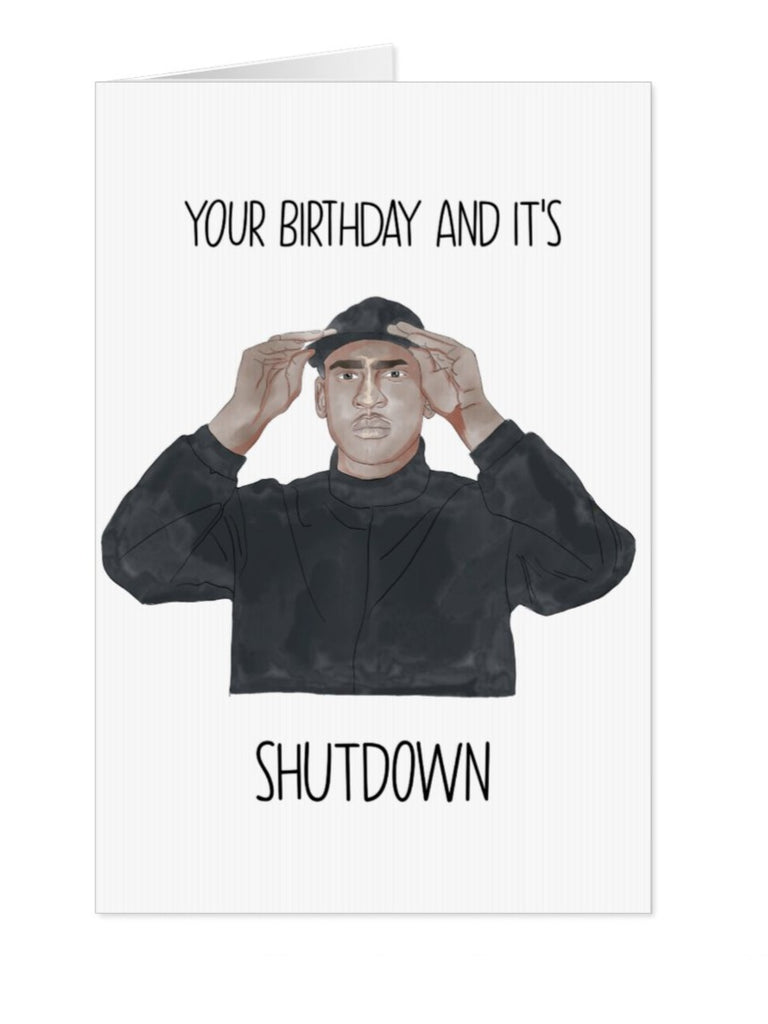 Skepta Shutdown Coronavirus Birthday Card - Yo Crackers