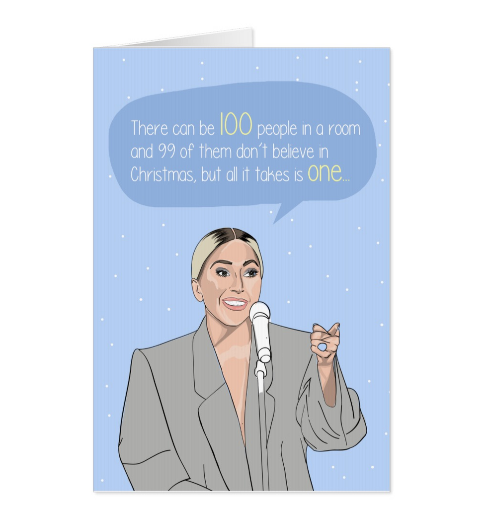 Lady Gaga Christmas Greeting card - Yo Crackers