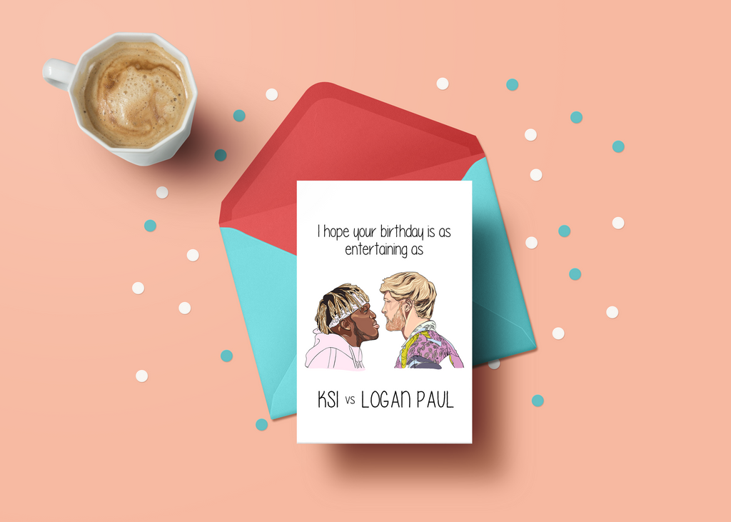 KSI VS Logan Birthday Card - Yo Crackers