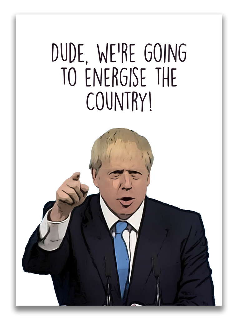 Boris Johnson Card - Yo Crackers