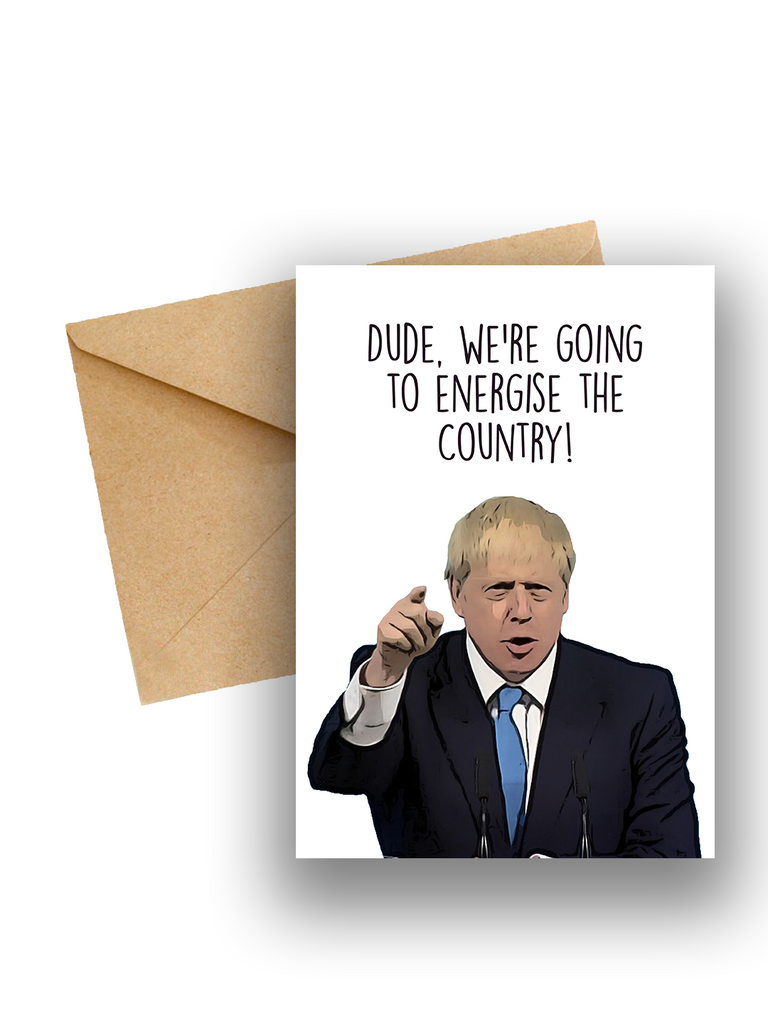 Boris Johnson Card - Yo Crackers